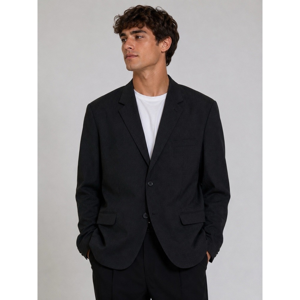Oak Hill Black Blazer Sport Coat Classic Tailored Quiet Luxury Mens 54 PR